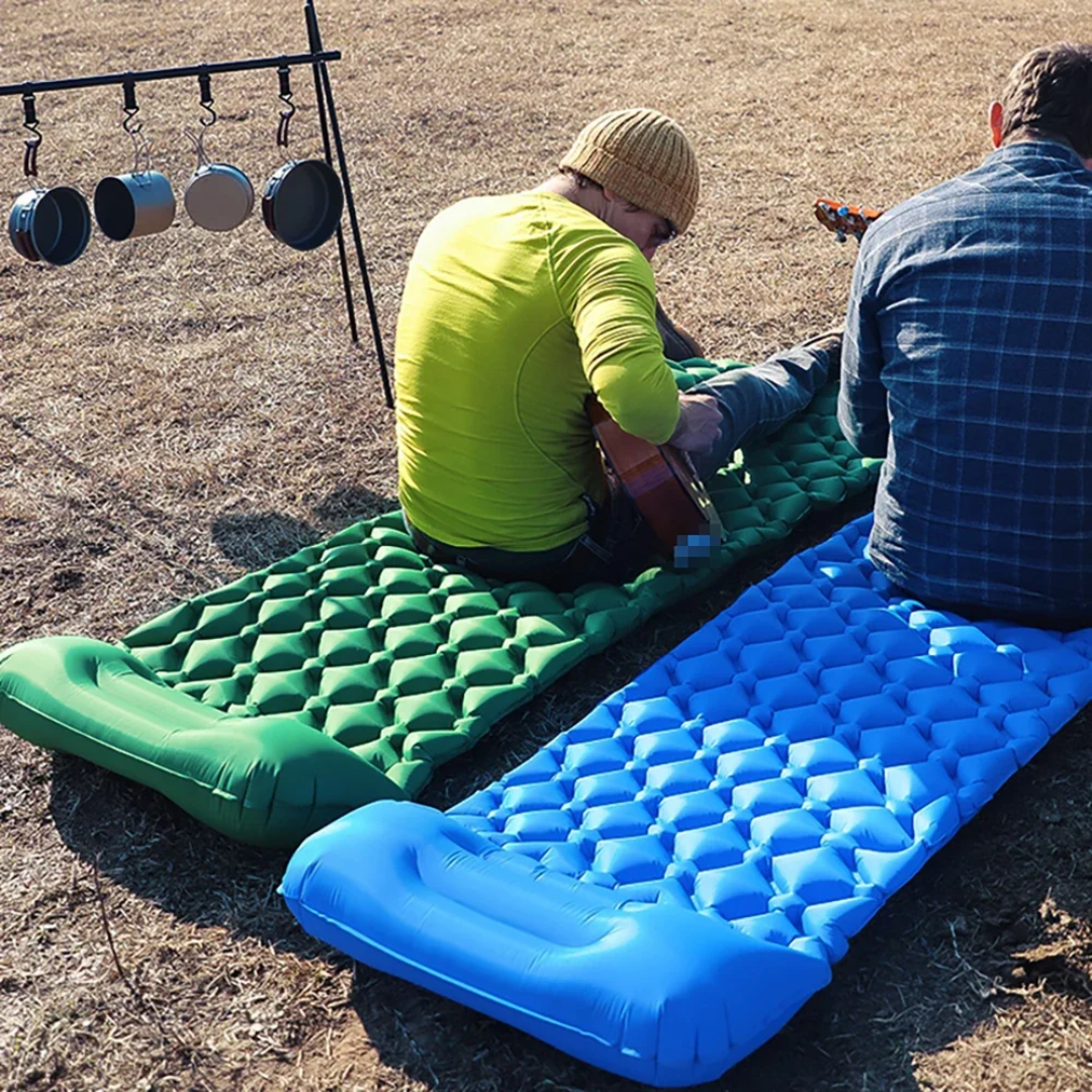 Camping Sleeping Pad with Built-in Pump