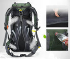 The Outdoor Backpack 60L is suitable for carrying clothing, gear, and essentials on longer trips. With a 60-liter capacity, it offers multiple compartments for organized storage. Adjustable straps allow the backpack to be fitted as needed. A handle and shoulder straps make it convenient to carry. Additional features include trekking pole straps, hip storage, and a drawcord for securing clothing.